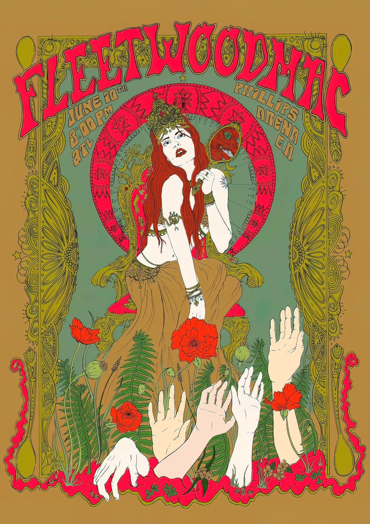 Premium fleetwood mac 2 Vintage Gig A2 Size Posters