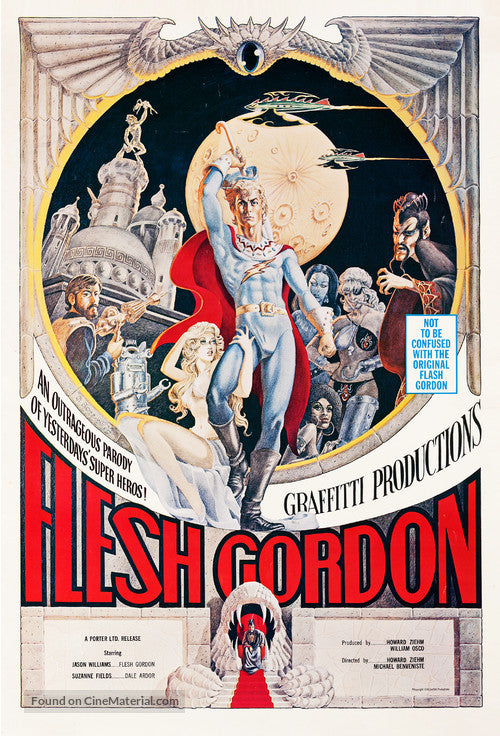 Pixie Posters Flesh Gordon Movie Poster A2 Size