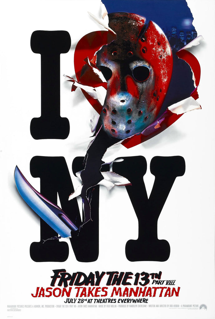 friday the 13th part viii jason takes manhattan A2 Size Movie Poster-Pixel Demon