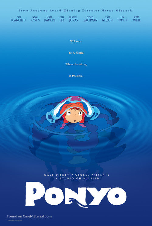 Ponyo A2 Movie Poster-Pixie Posters