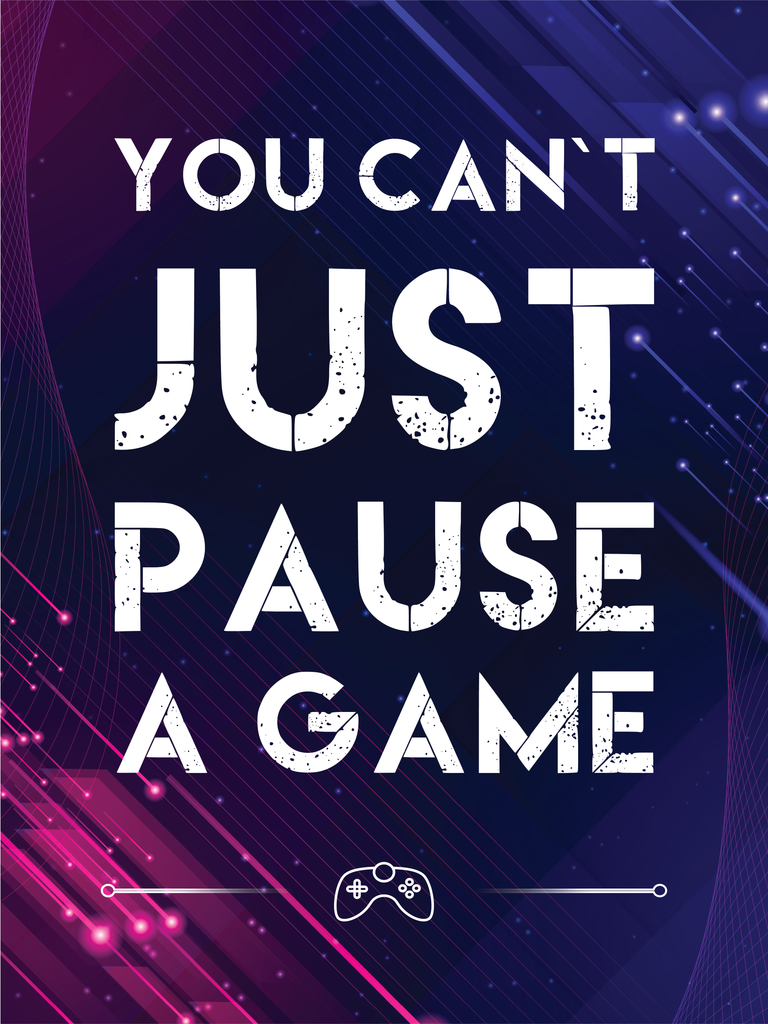 Premium Gamer Text Quotes Design 1 A2 Size Posters