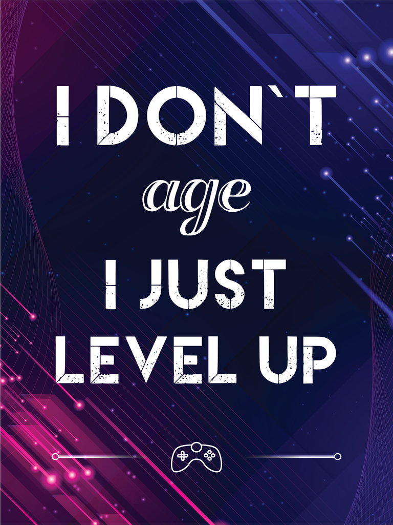 Premium Gamer Text Quotes Design 3 A2 Size Posters