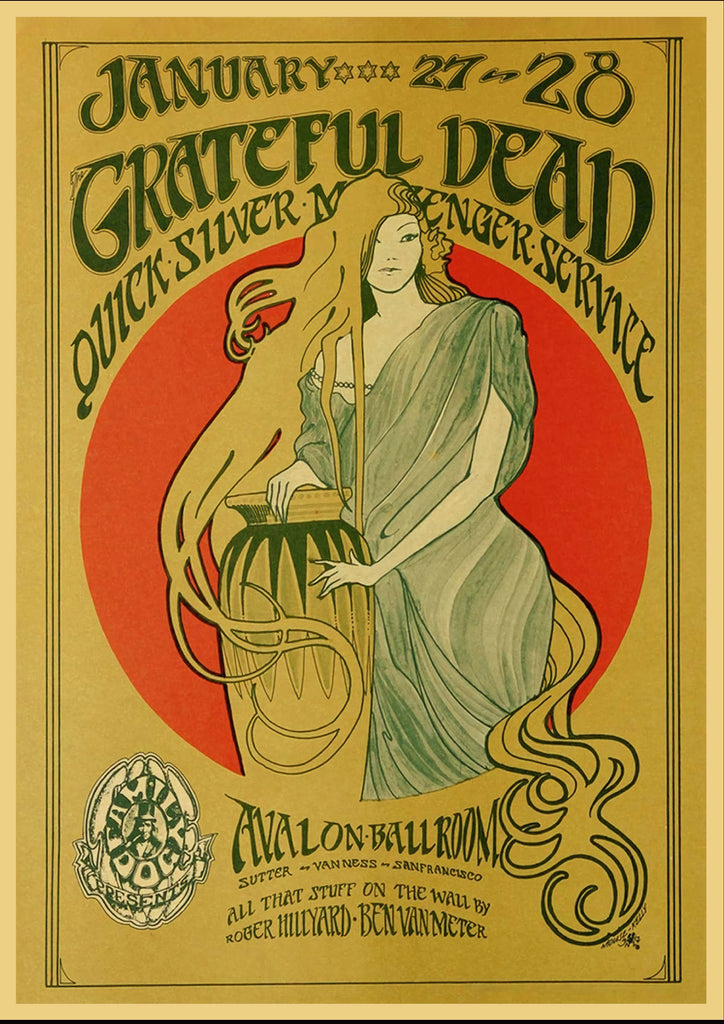 Premium grateful dead 3 Vintage Gig A2 Size Posters