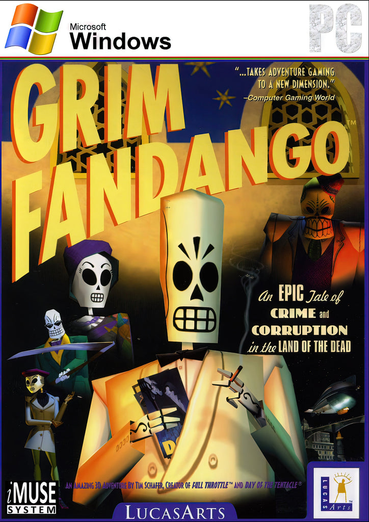 Premium 90s Grim Fandango A2 Size Posters