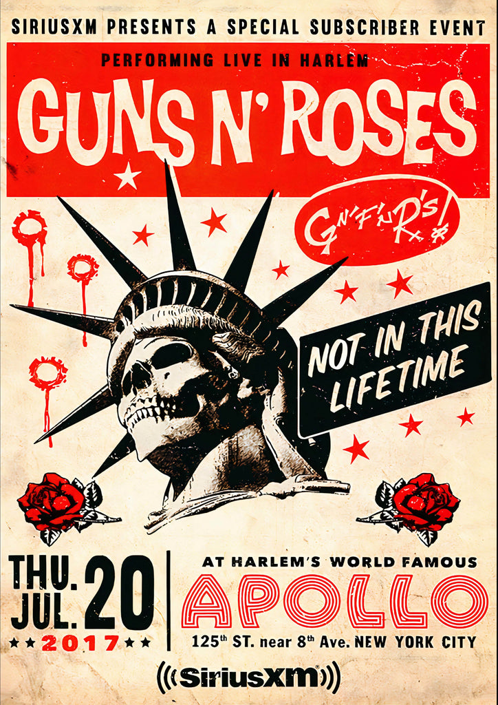 Premium guns n roses Vintage Gig A2 Size Posters