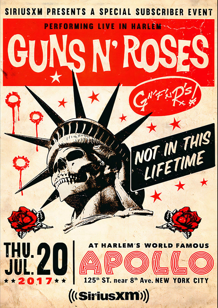 Premium guns n roses Vintage Gig A4 Size Posters
