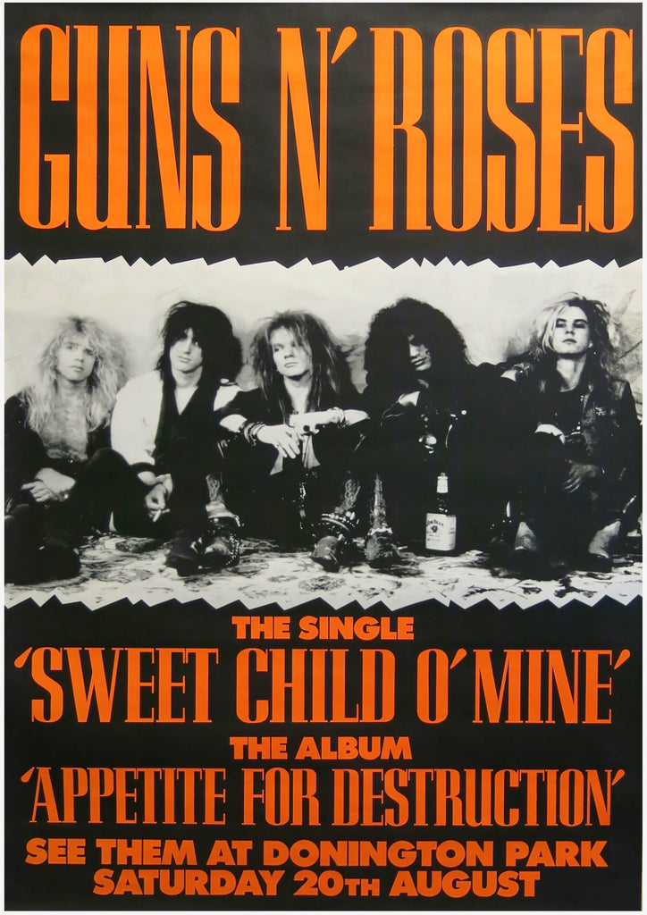 Premium guns n roses 3 Vintage Gig A2 Size Posters