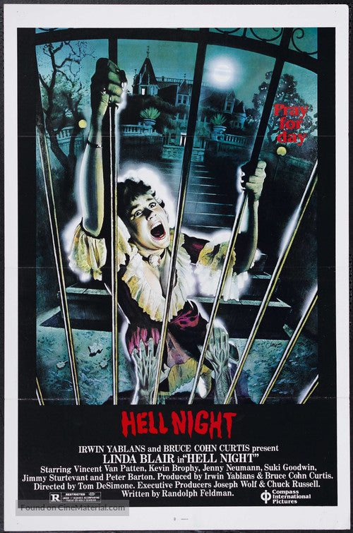 Pixie Posters Hell Night Movie Poster A2 Size