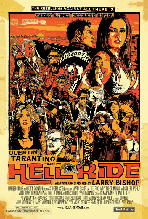 Pixie Posters Hell Ride Movie Poster A2 Size