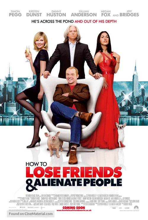 Pixie Posters How to Lose Friends & Alienate People Movie Poster A2 Size