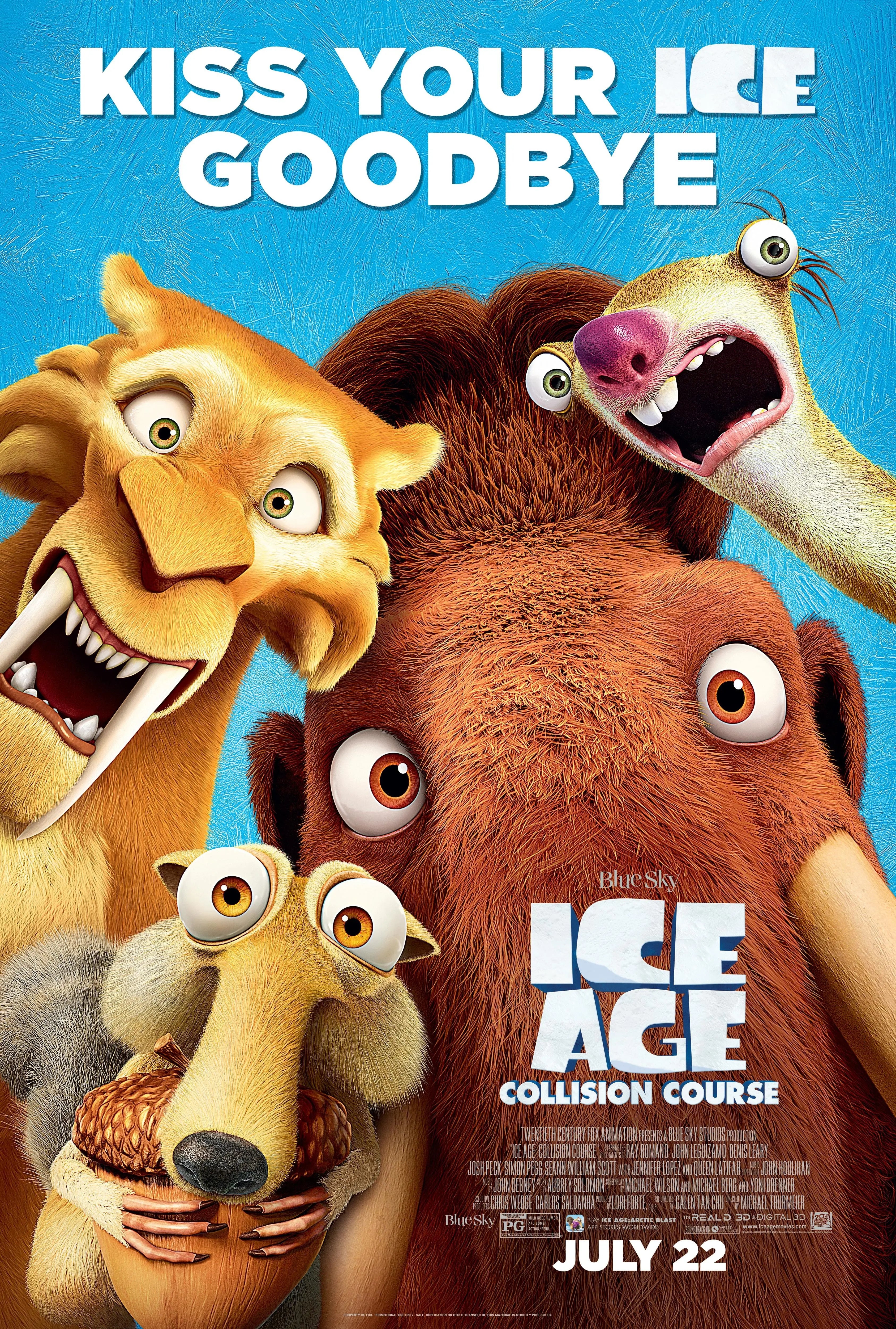 Collision Course Project High Quality Ice Age: Collision Course A2 Size Movie Poster – Pixie Posters