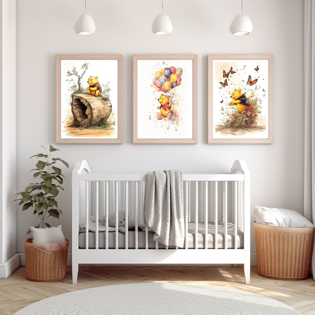 Premium Winnie The Pooh Set Of 3 A4 Size Posters