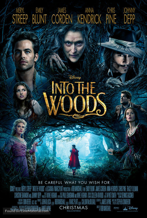 Pixie Posters Into the Woods Movie Poster A2 Size