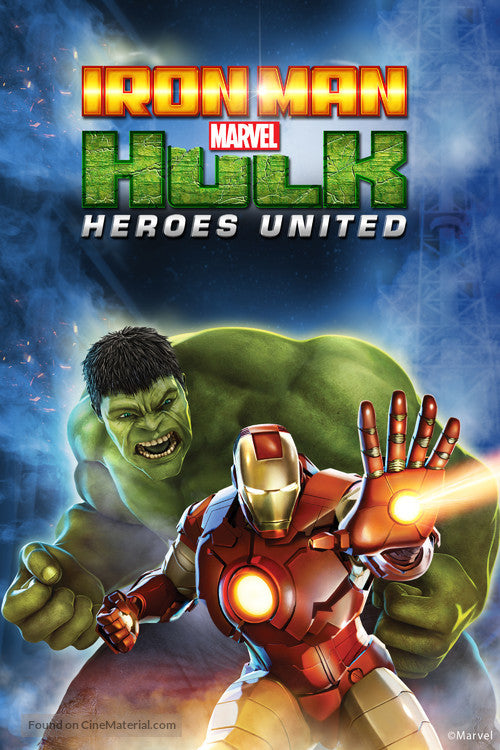 Pixie Posters Iron Man & Hulk: Heroes United Movie Poster A2 Size