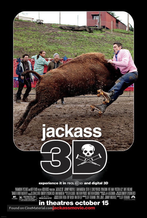 Pixie Posters Jackass 3D Movie Poster A2 Size