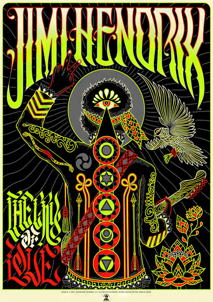 Premium Jimi Hendrix 2 Vintage Gig A2 Size Posters