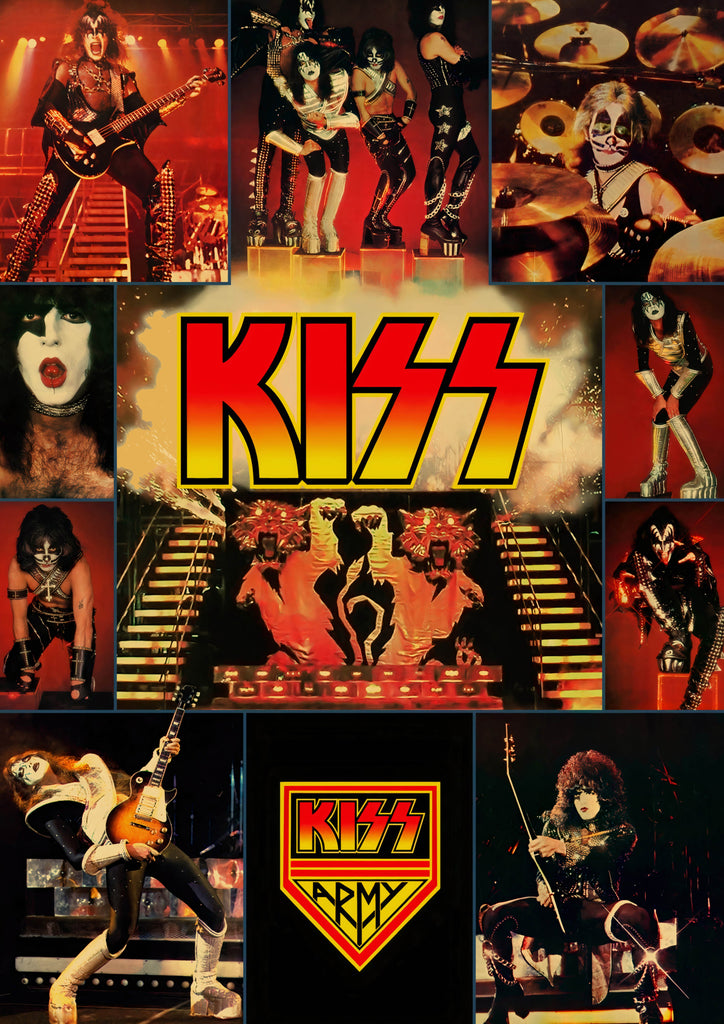 Premium kiss Vintage Gig A2 Size Posters