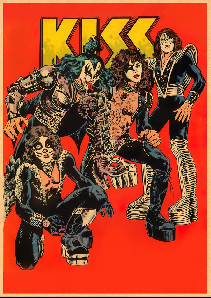 kiss 2 Vintage Gig A3 Size Posters-Pixie Posters