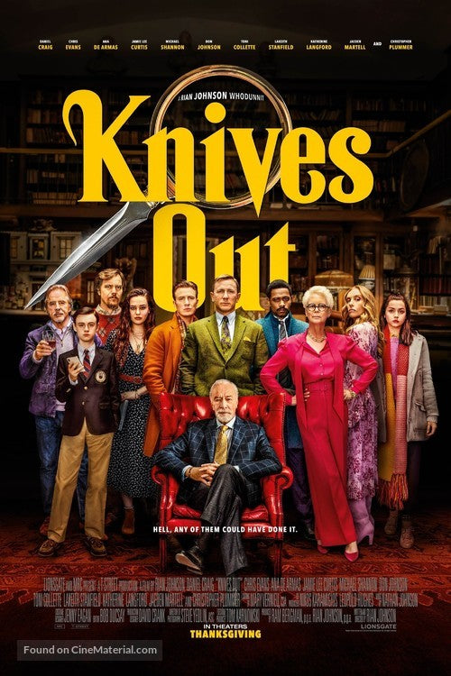 Knives Out A2 Movie Poster-Pixie Posters