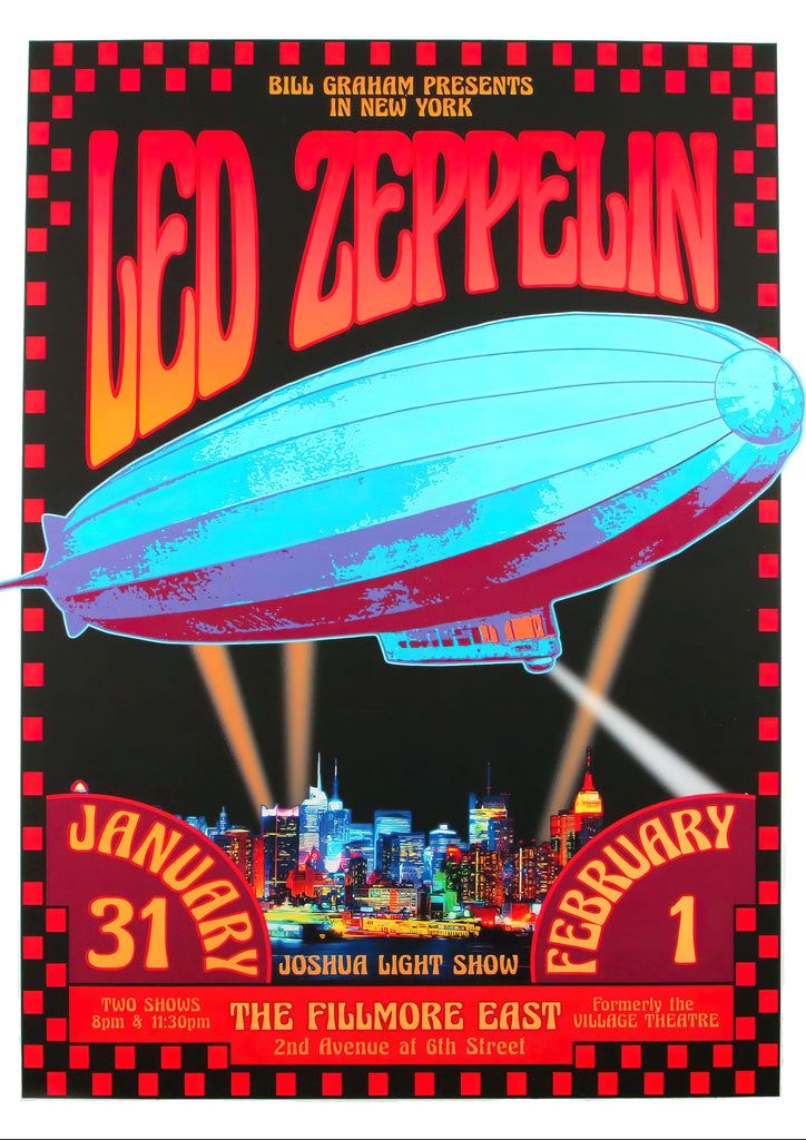 Premium led zepplin Vintage Gig A4 Size Posters