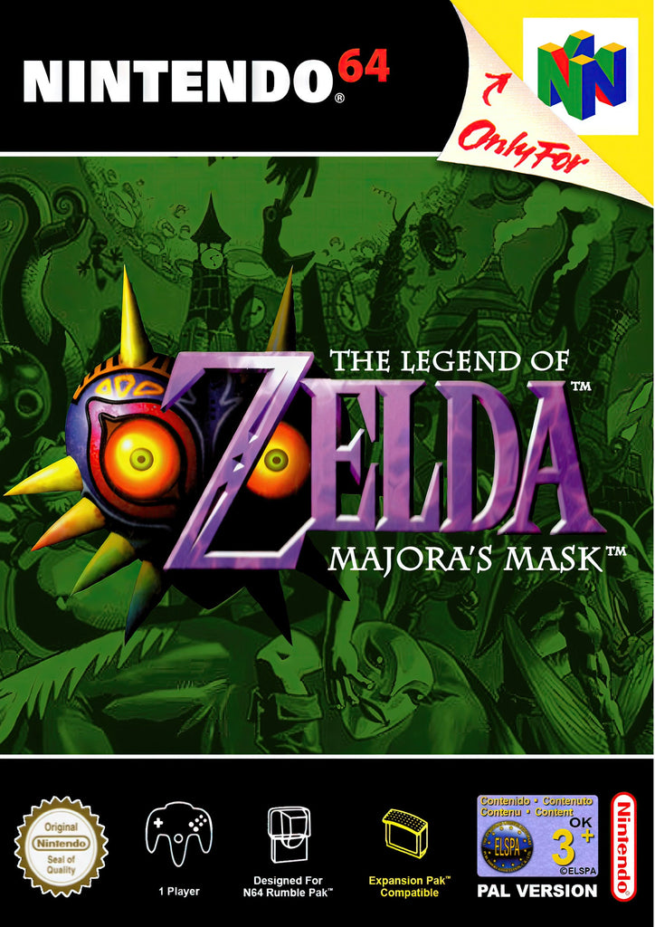 Premium 2000s Legend of Zelda Majoras Mask A4 Size Posters