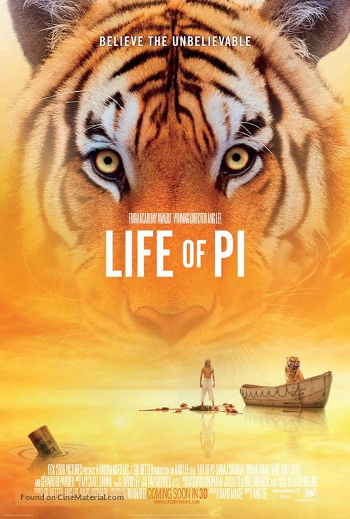 Life of Pi A2 Movie Poster-Pixie Posters