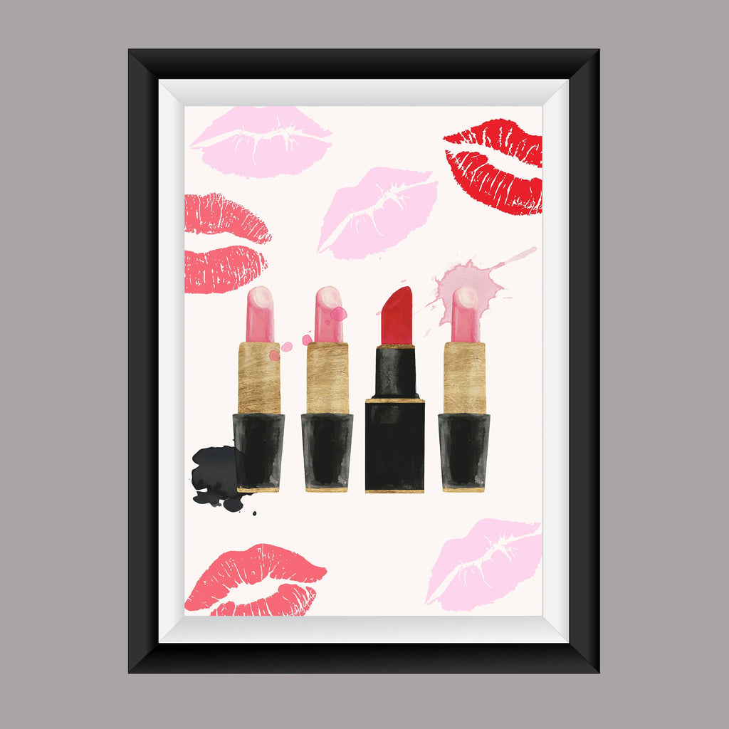 Premium Fashion Wall Art Lipstick A2 Size Posters