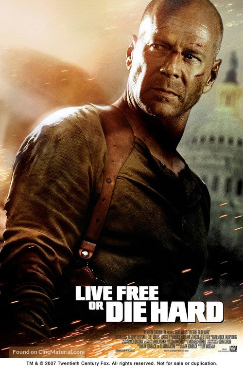 Live Free or Die Hard A2 Movie Poster-Pixie Posters