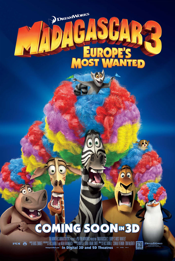 Premium Madagascar 3: Europe's Most Wanted A2 Size Movie Poster