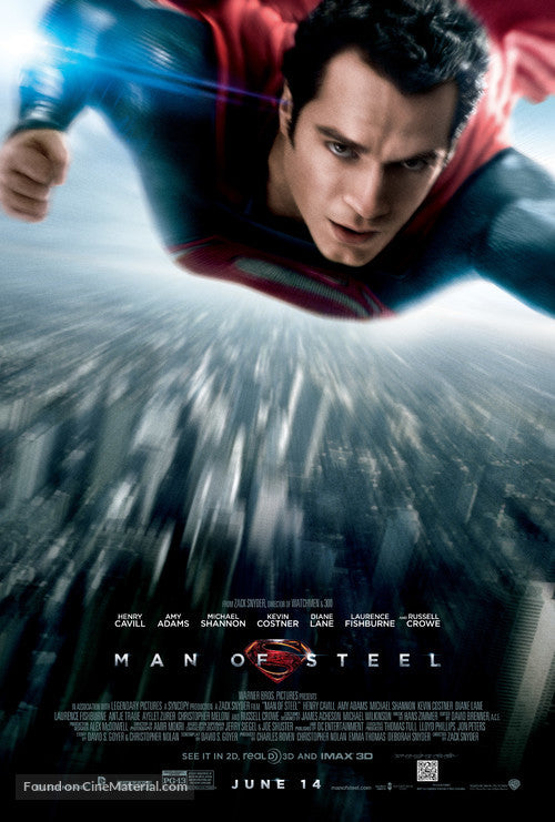 Man of Steel A2 Movie Poster-Pixie Posters