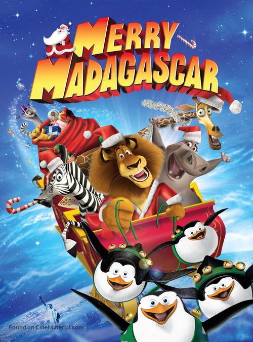 Pixie Posters Merry Madagascar Movie Poster A2 Size