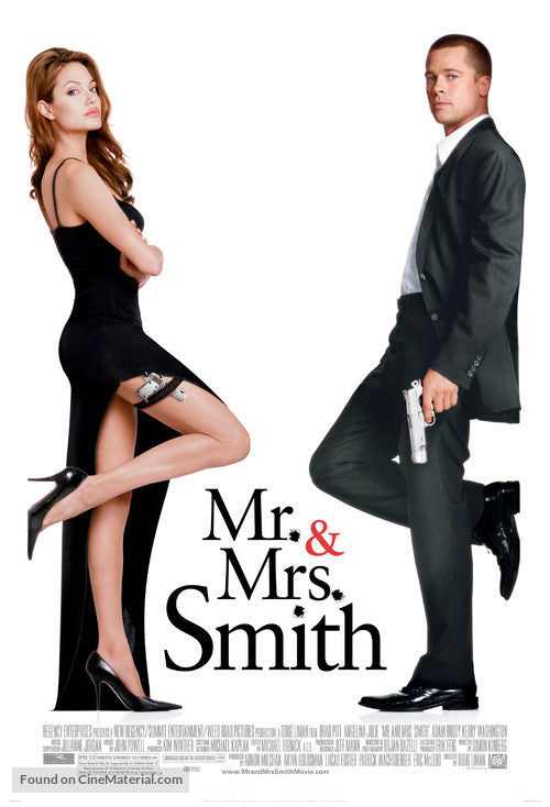 Mr. & Mrs. Smith A2 Movie Poster-Pixie Posters