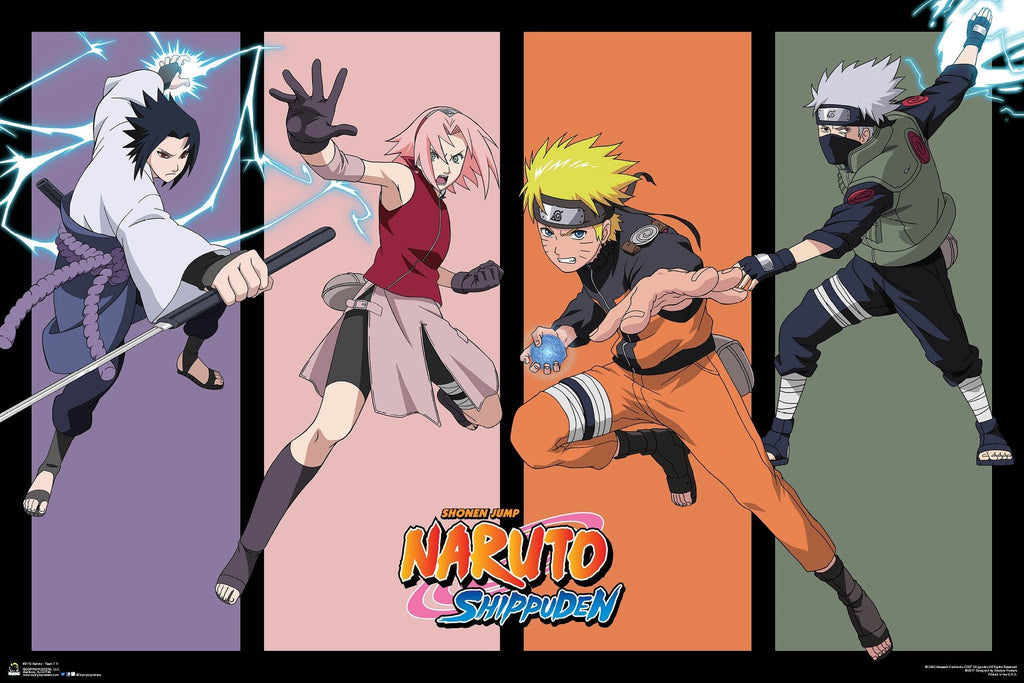 Premium Naruto Anime Option 5  A4 Size Posters