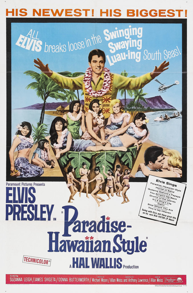Premium Elvis Presley paradise hawaiian style A2 Size Movie Poster