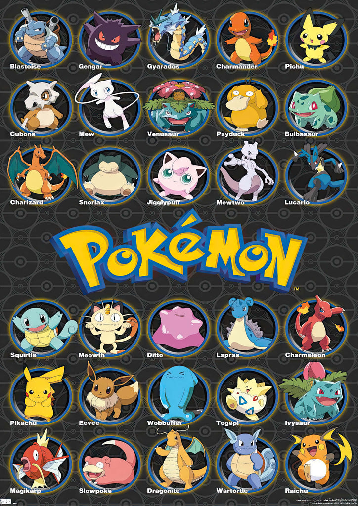 Premium Pokemon Anime Style 28 A3 Size Posters