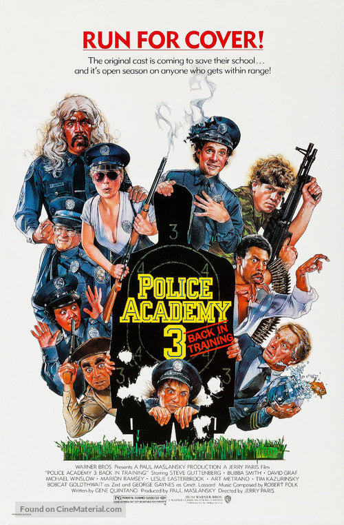 Police Academy 3: Back in Training A2 Movie Poster-Pixie Posters