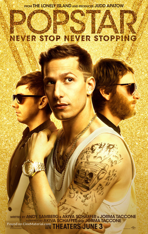 Pixie Posters Popstar: Never Stop Never Stopping Movie Poster A2 Size