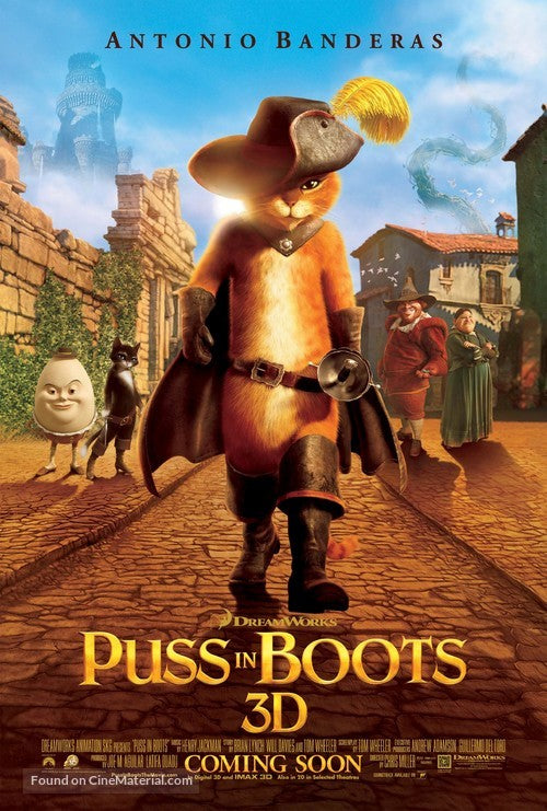 Puss in Boots A2 Movie Poster-Pixie Posters
