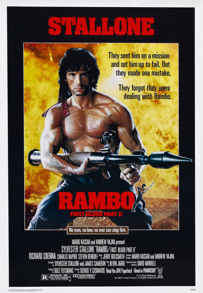 Premium Rambo: First Blood Part II A4 Size Movie Poster