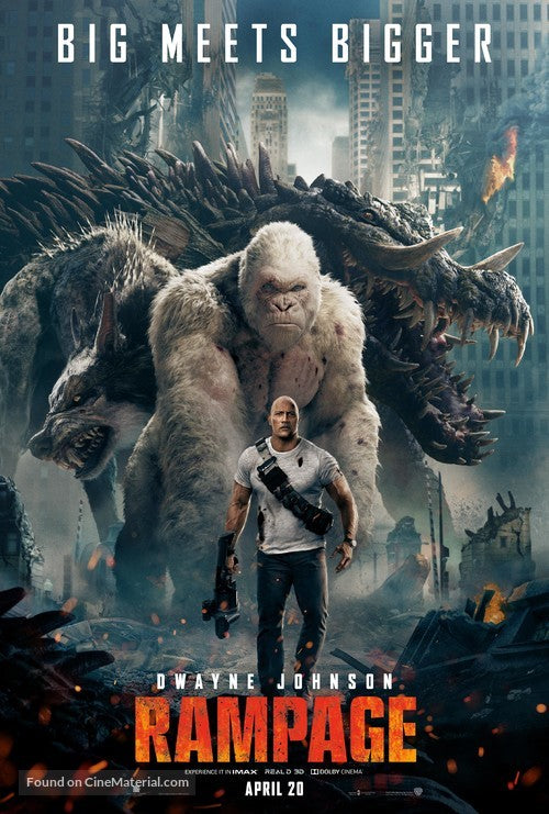 Rampage A2 Movie Poster-Pixie Posters