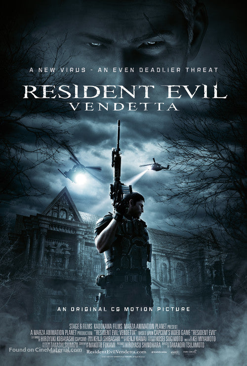 Resident Evil: Vendetta A2 Movie Poster-Pixie Posters
