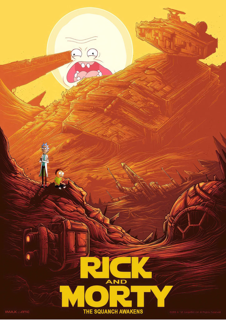 Premium Rick And Morty Option 20   A2 Size Posters