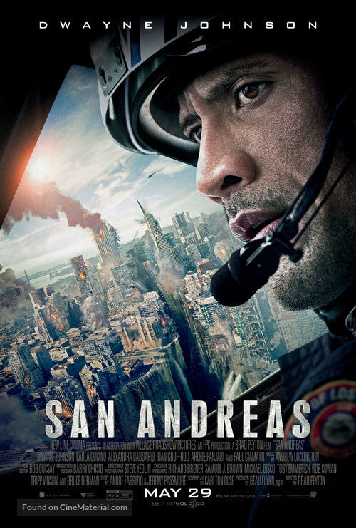 San Andreas A2 Movie Poster-Pixie Posters
