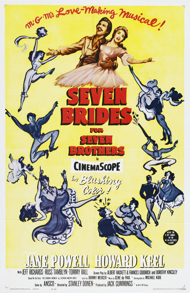 Premium Seven Brides For Seven Brothers A3 Size Movie Poster