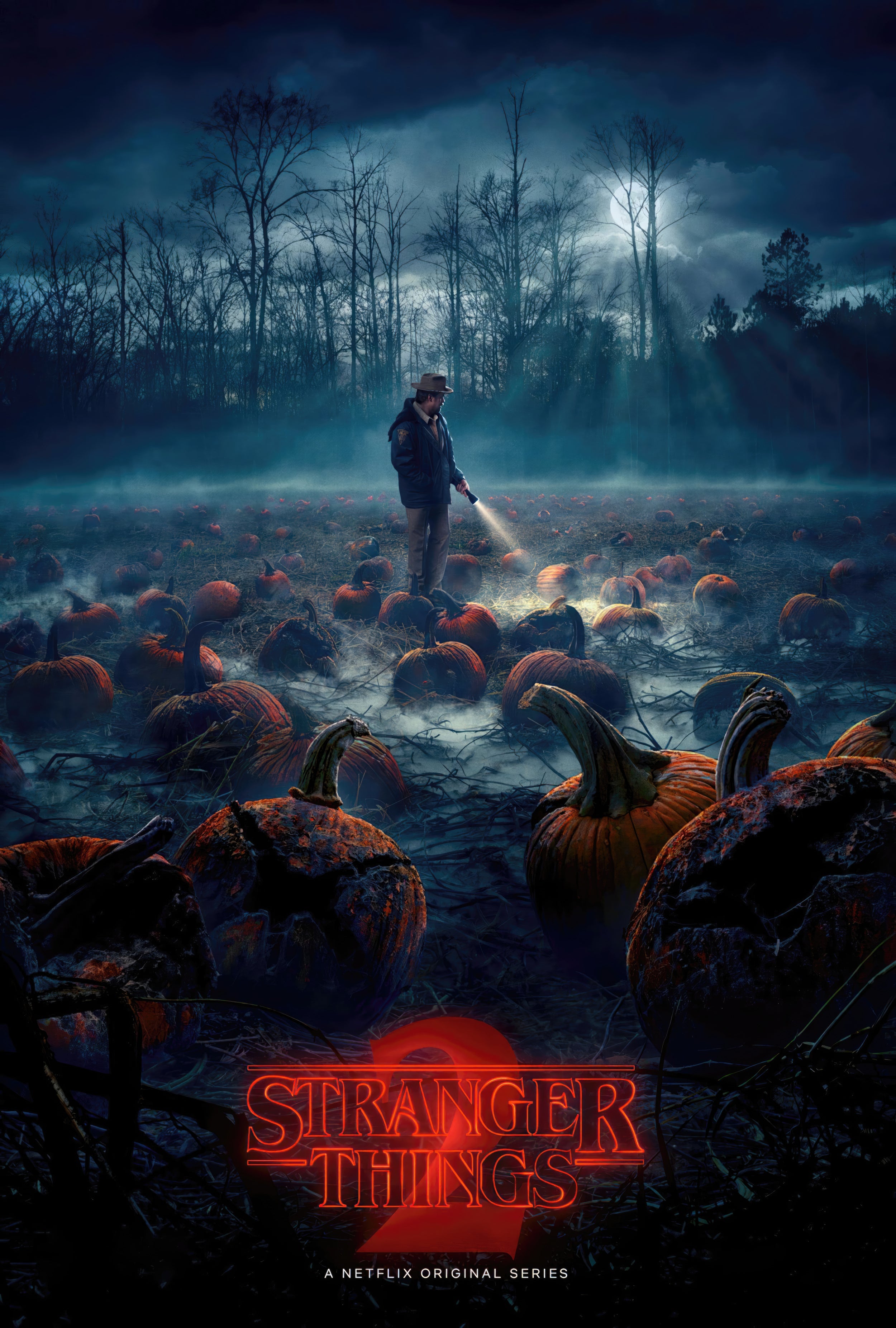 stranger things サインーポスター New Arrival STRANGER THINGS 2 ポスタープリントTシャツ size