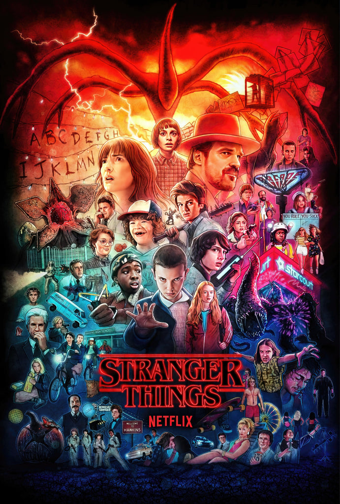 Premium Stranger Things Design 2 A3 Size Posters