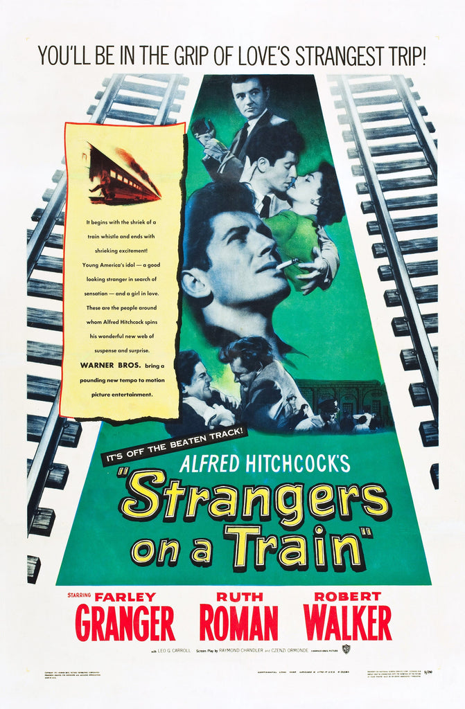 Premium Strangers On A Train A3 Size Movie Poster