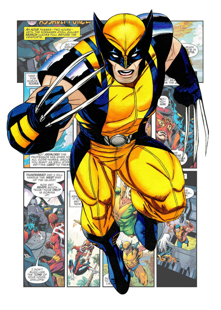 Premium Superhero Comic Style Wolverine A2 Size Posters