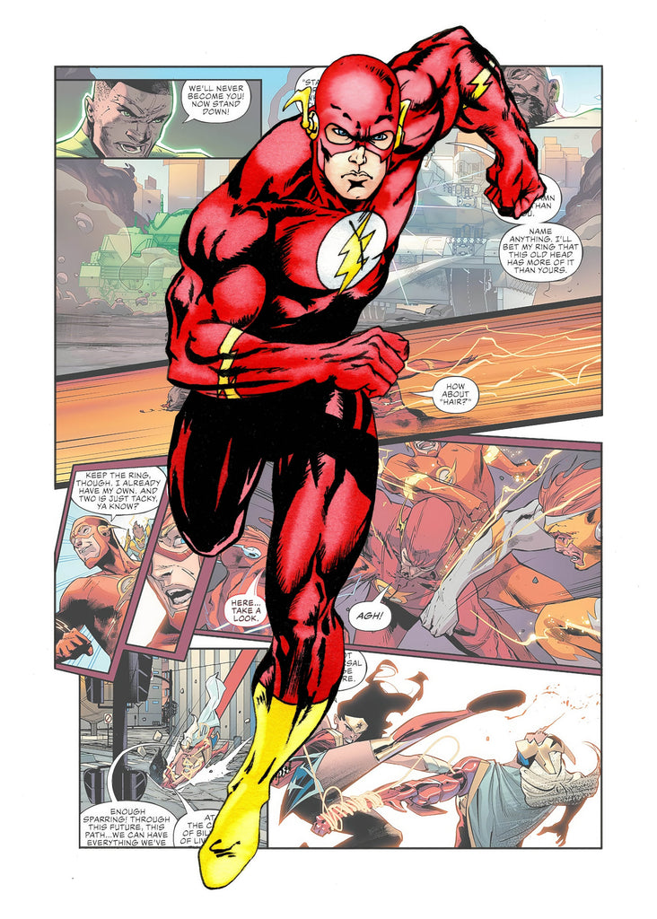 Premium Superhero Comic Style Flash A2 Size Posters