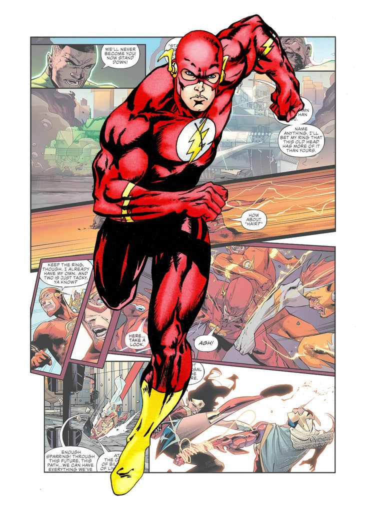 Premium Superhero Comic Style Flash A3 Size Posters